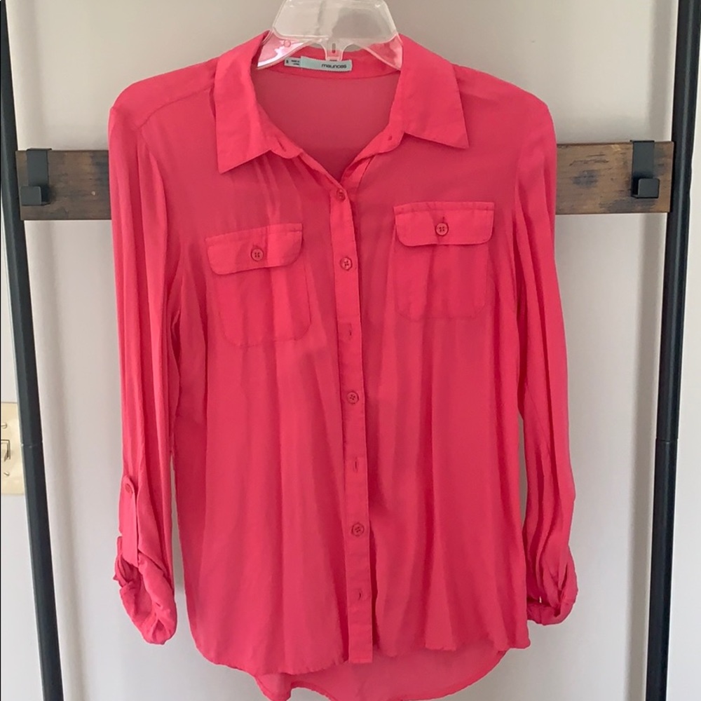 Pink Button Up Shirt